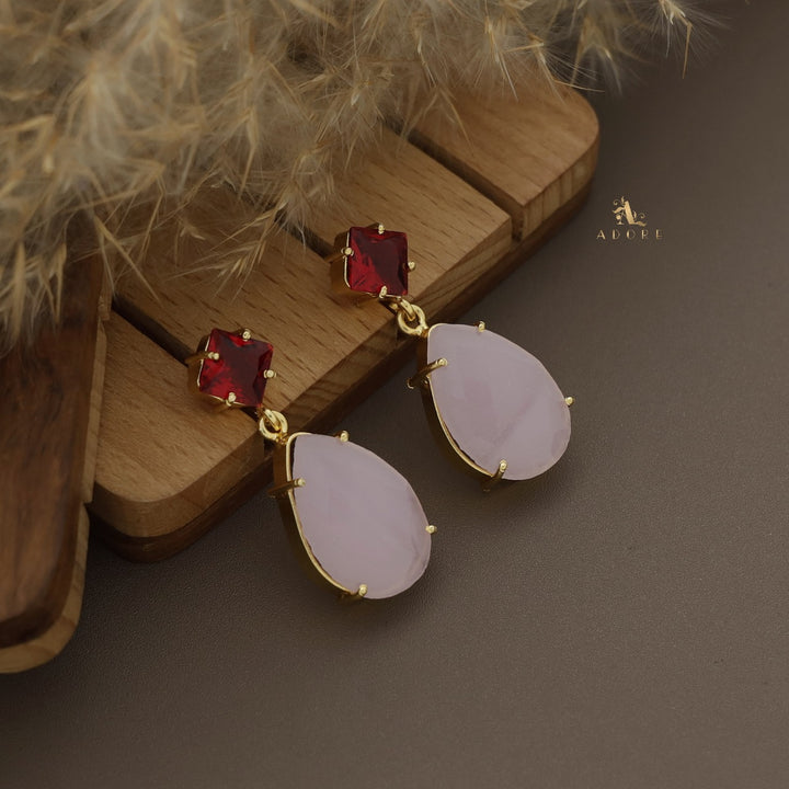 Zilora Glossy Diamond And Drop Claw Earring