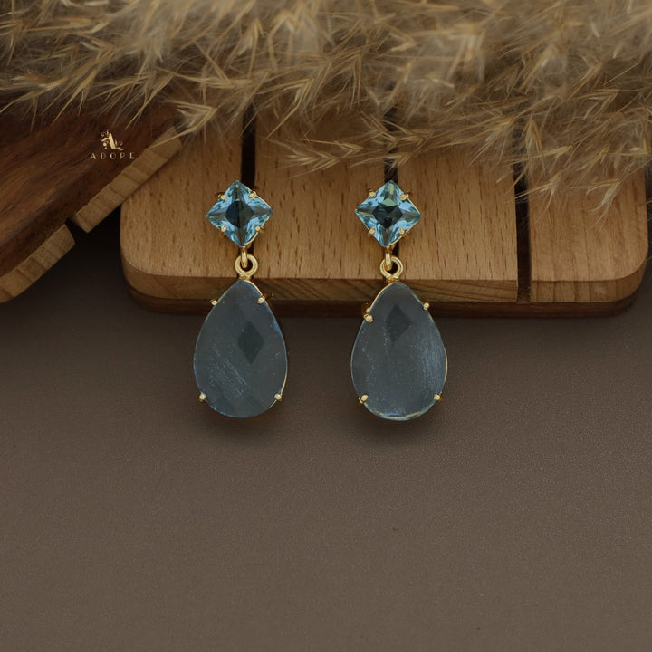 Zilora Glossy Diamond And Drop Claw Earring