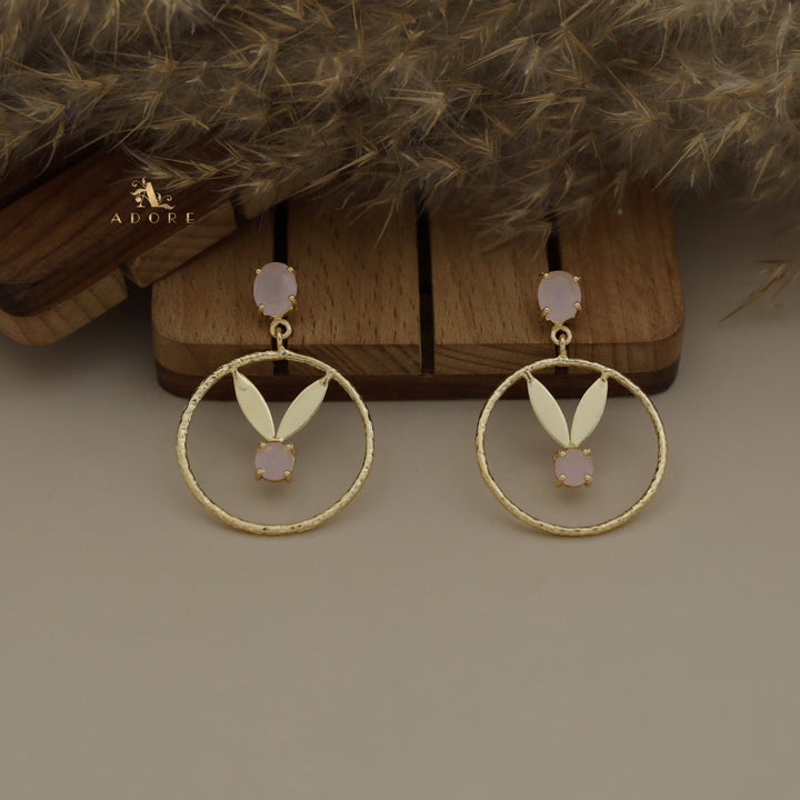 Rithu 2 Leafy Textured Hoop Earring