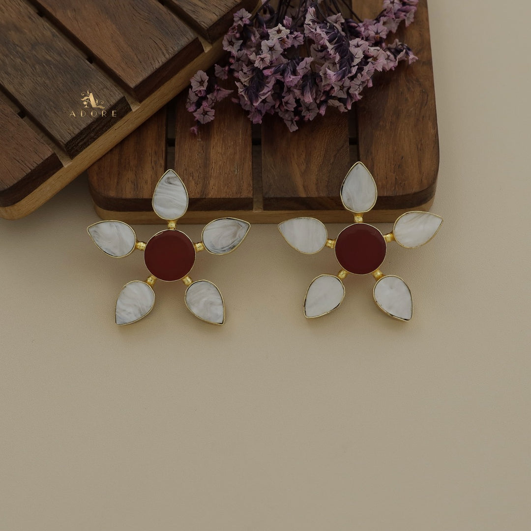 Multicolour Risana Flower Earring