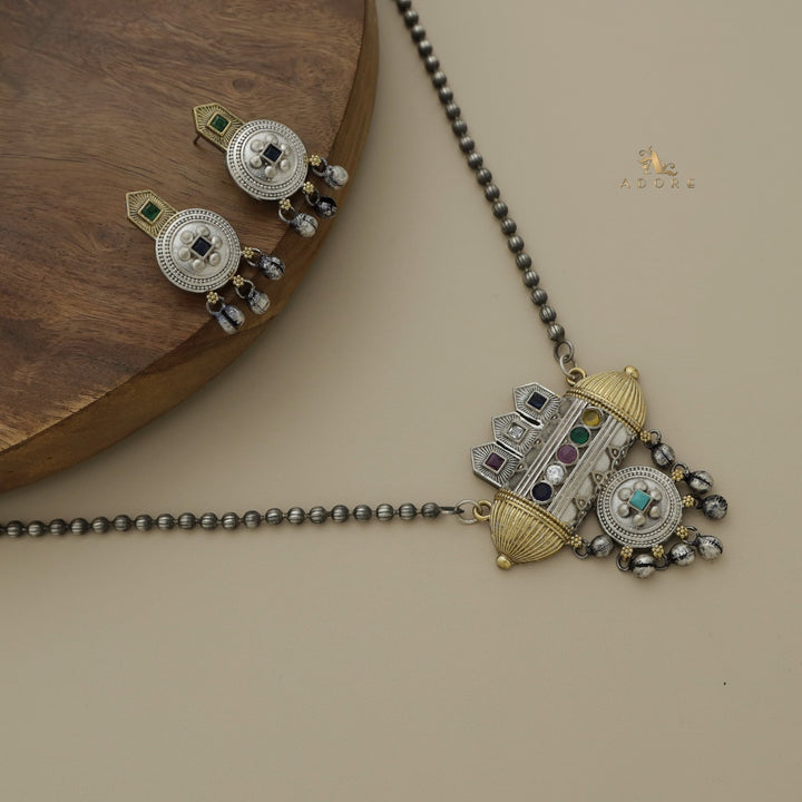 Sagareka Neckpiece With Earring