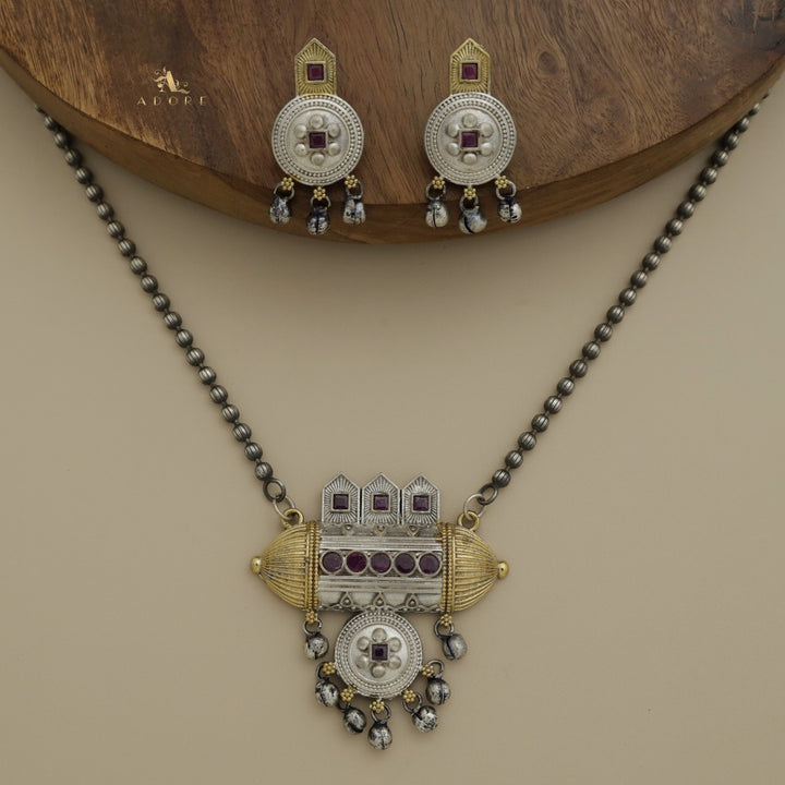 Sagareka Neckpiece With Earring