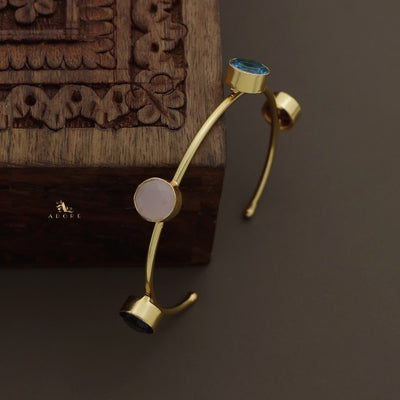 Multicolour 4 Stone Adjustable Bracelet (Colour Options)