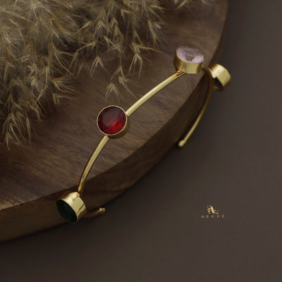 Multicolour 4 Stone Adjustable Bracelet (Colour Options)
