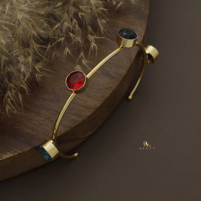 Multicolour 4 Stone Adjustable Bracelet (Colour Options)