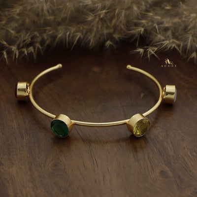 Multicolour 4 Stone Adjustable Bracelet (Colour Options)