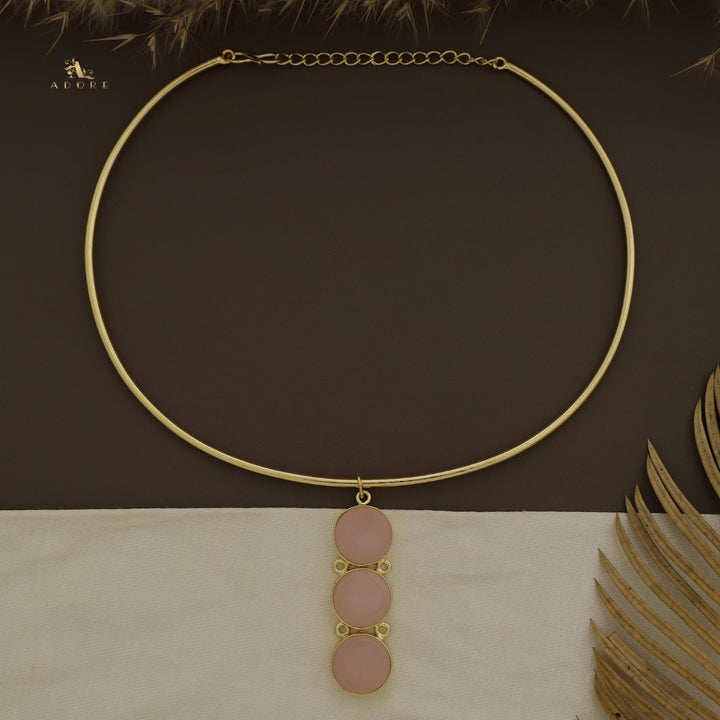 Kendall 3 Stone Neck Cuff