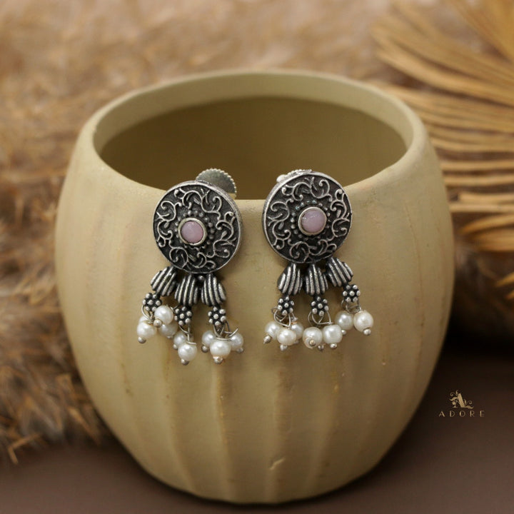 Vaishvi Silver Pearl Stud