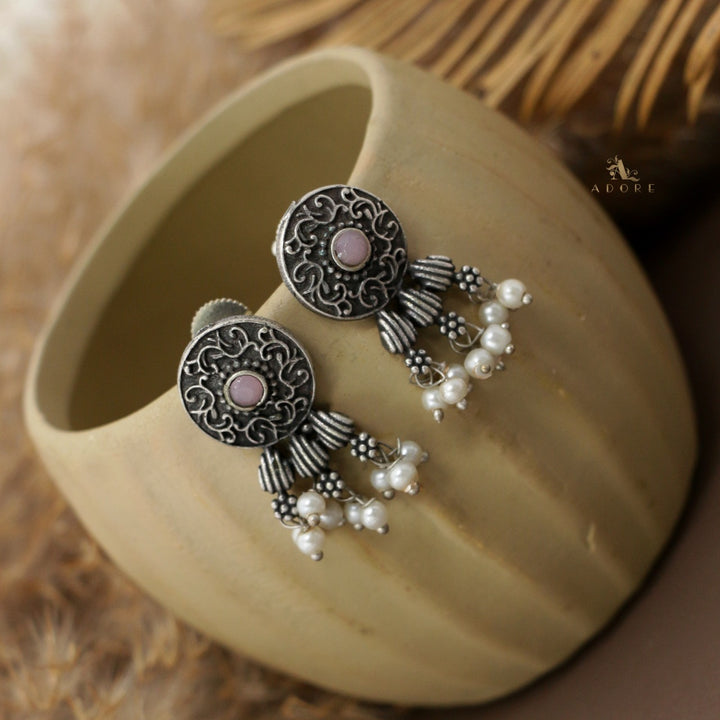 Vaishvi Silver Pearl Stud