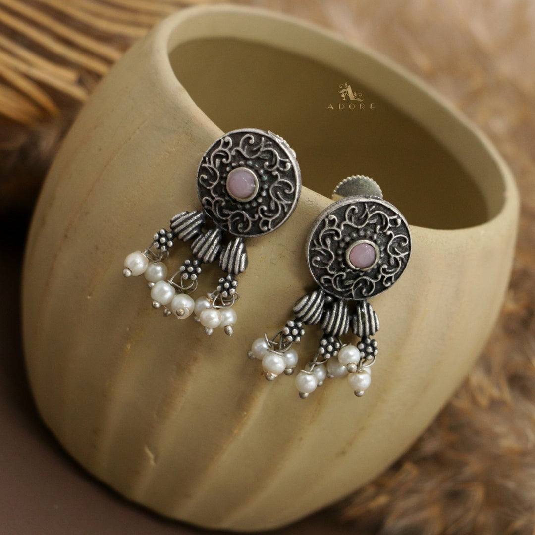 Vaishvi Silver Pearl Stud