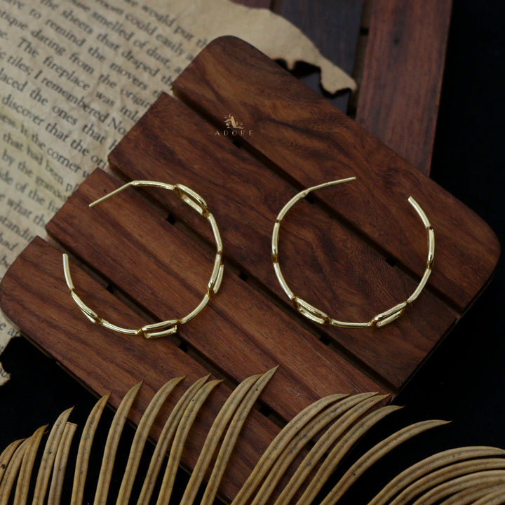 Mini Golden Verna Square Earring