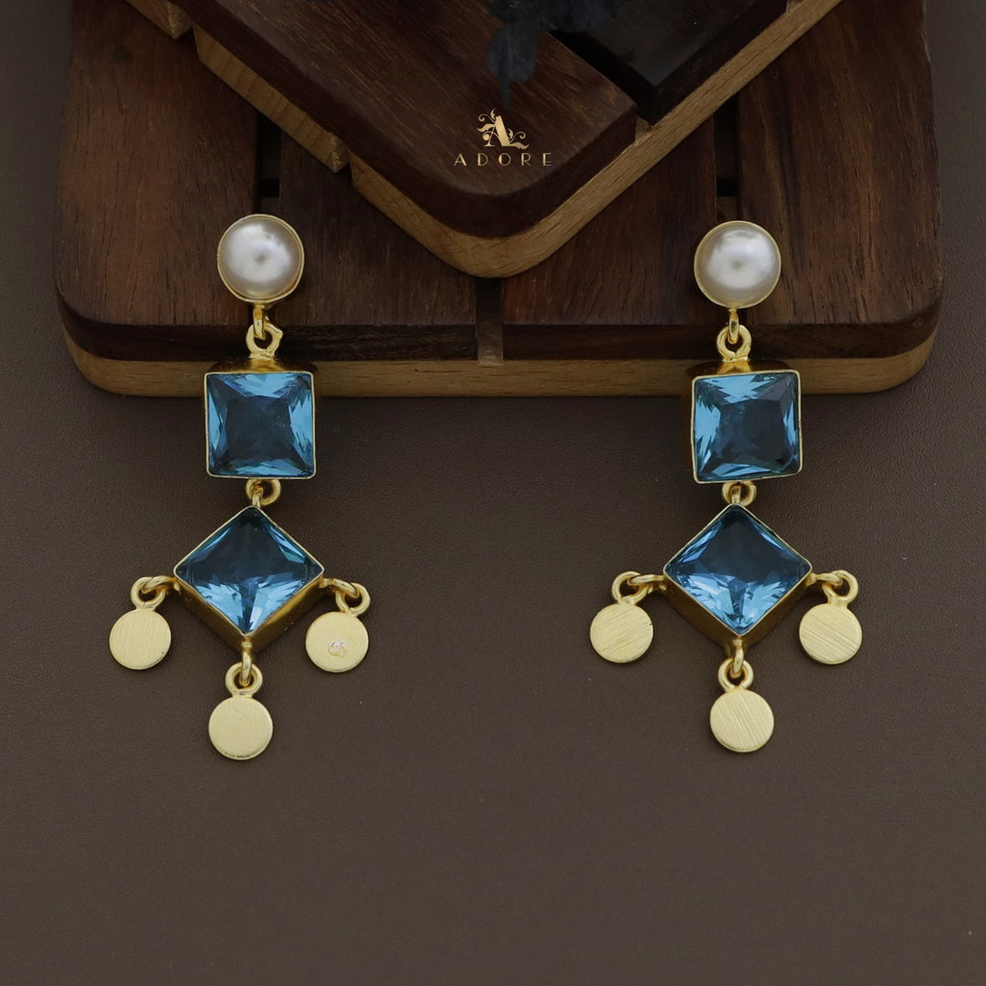 Tormia Pearly Diamond And Square Earring