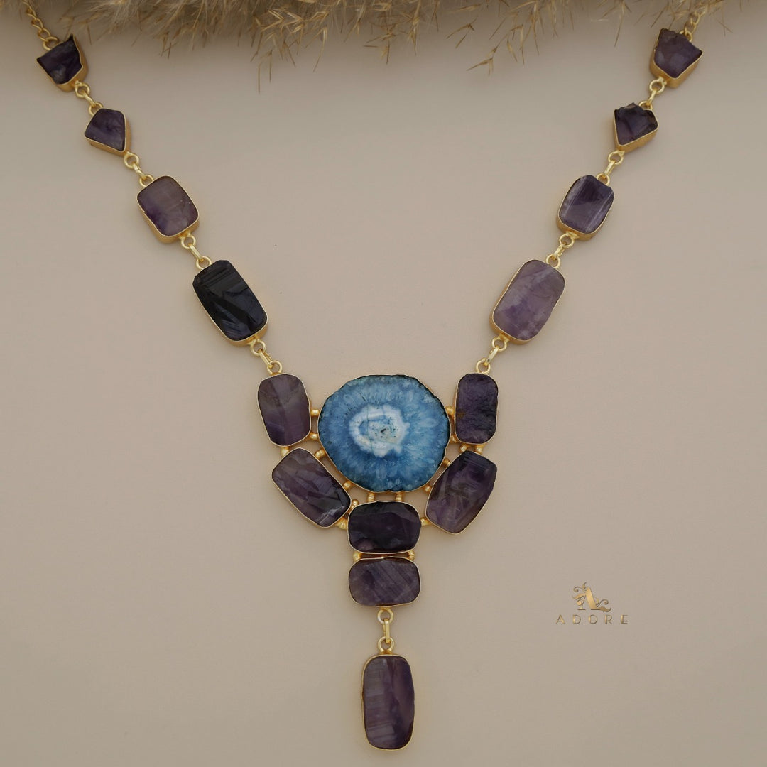 Elba Raw Stone + Agate Neckpiece