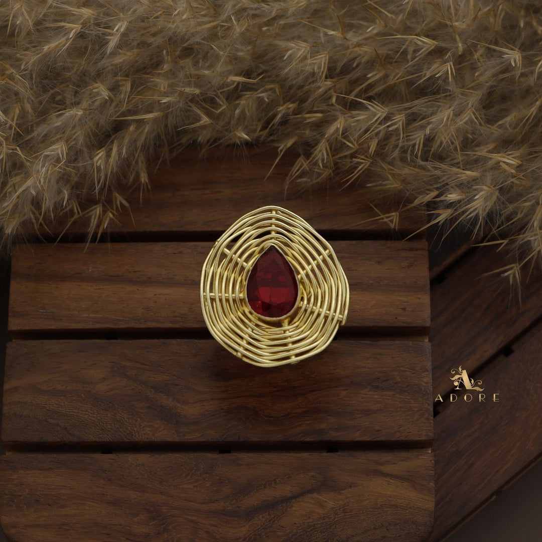 Tillie Glossy Drop Handmade Ring