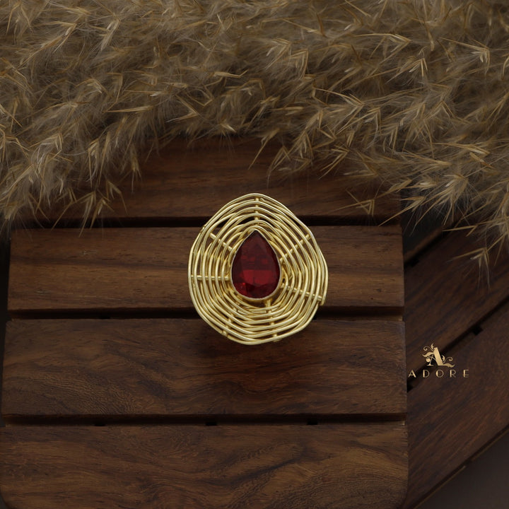 Tillie Glossy Drop Handmade Ring