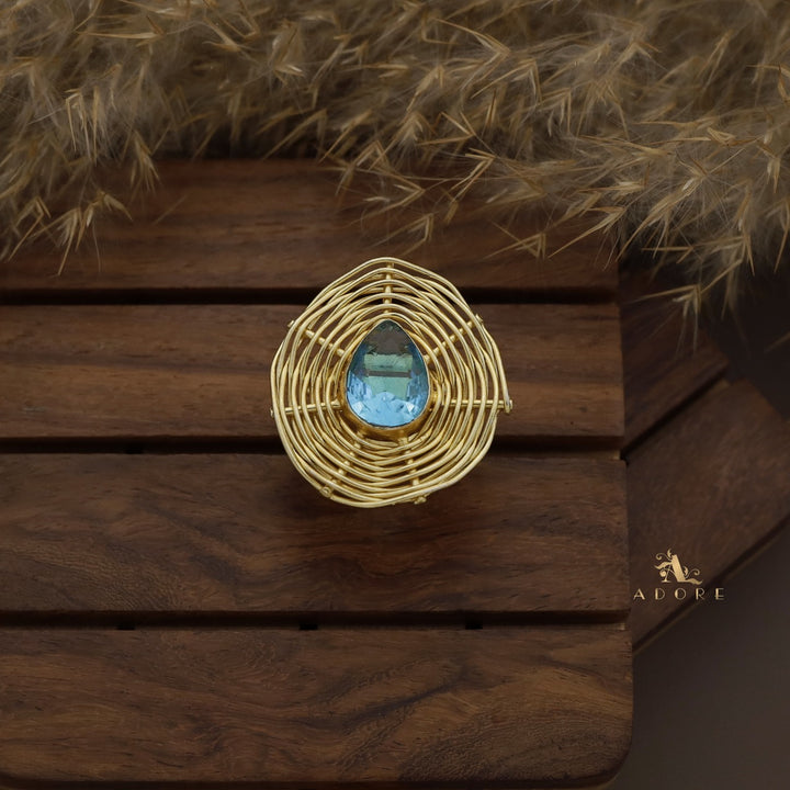 Tillie Glossy Drop Handmade Ring