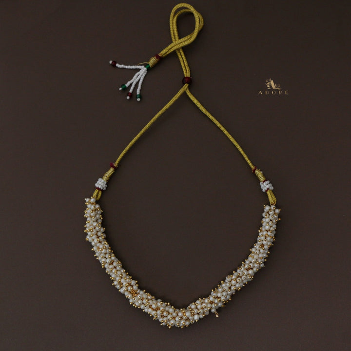 Aurelio Cluster Pearls Short Neckpiece