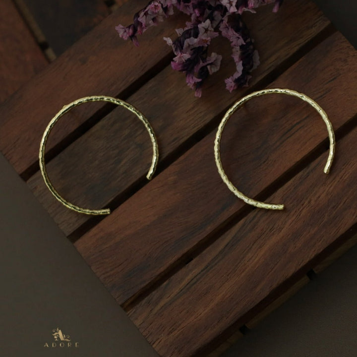 Everly Textured Semi Circle Earring