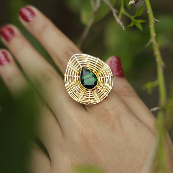 Tillie Glossy Drop Handmade Ring