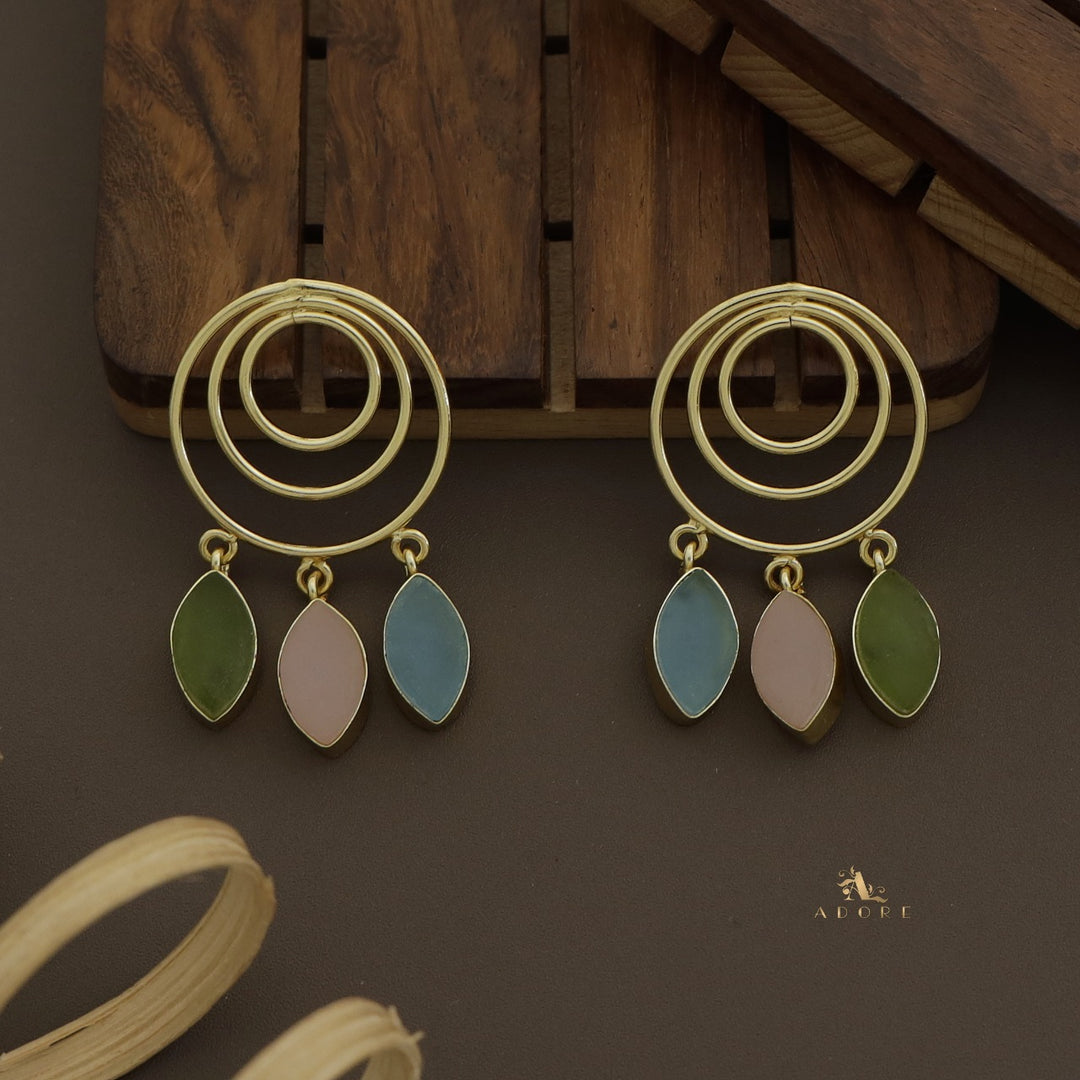 Evelyna Circles And Drop Earring