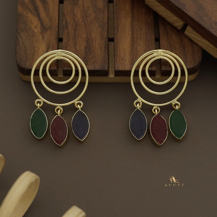 Evelyna Circles And Drop Earring