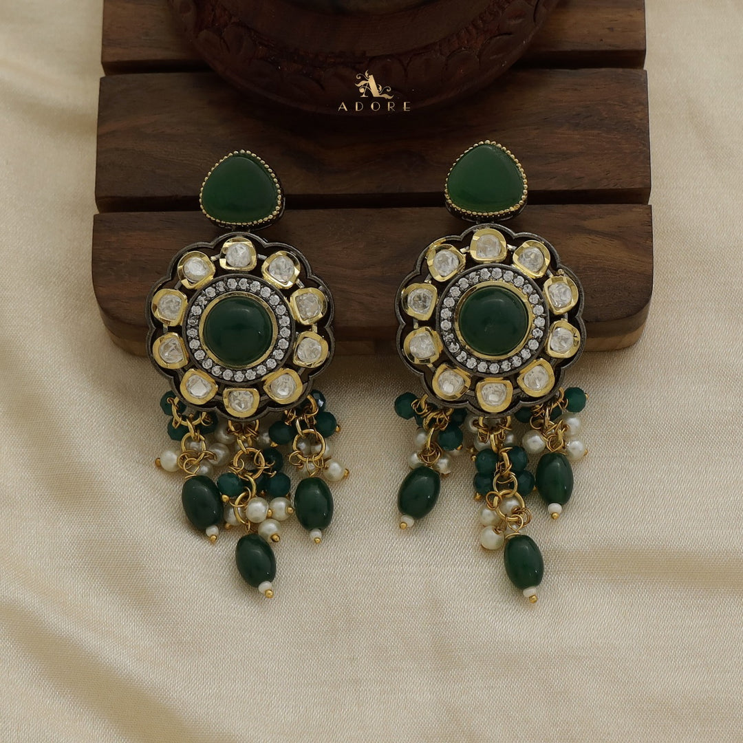 Vanessa Green Long Neckpiece With Earring