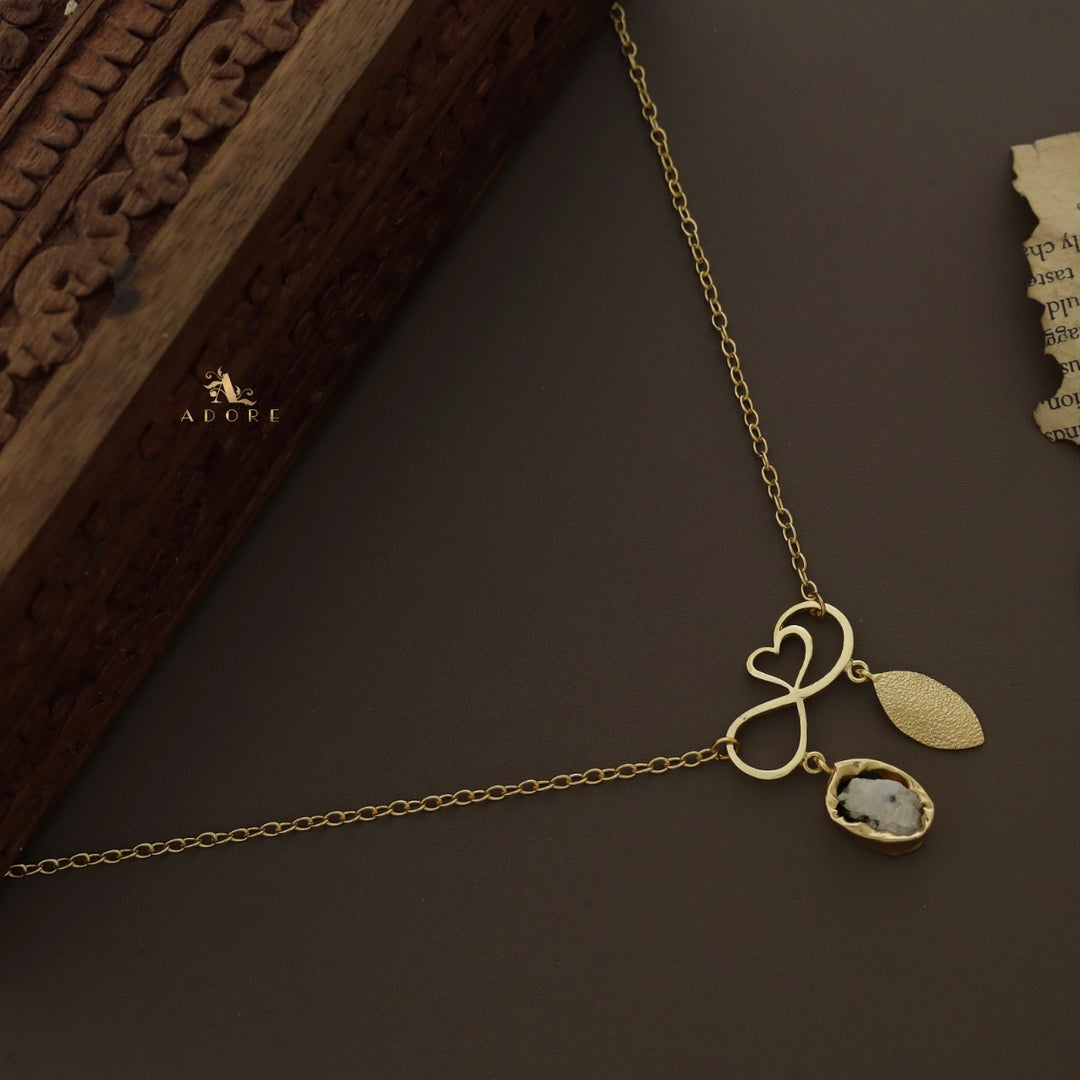 Azaria Raw Stone + Leaf Neckpiece