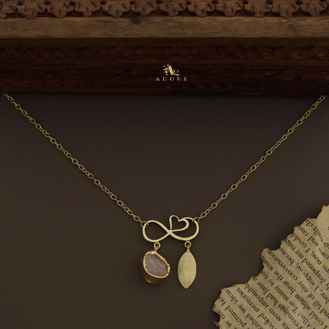 Azaria Raw Stone + Leaf Neckpiece