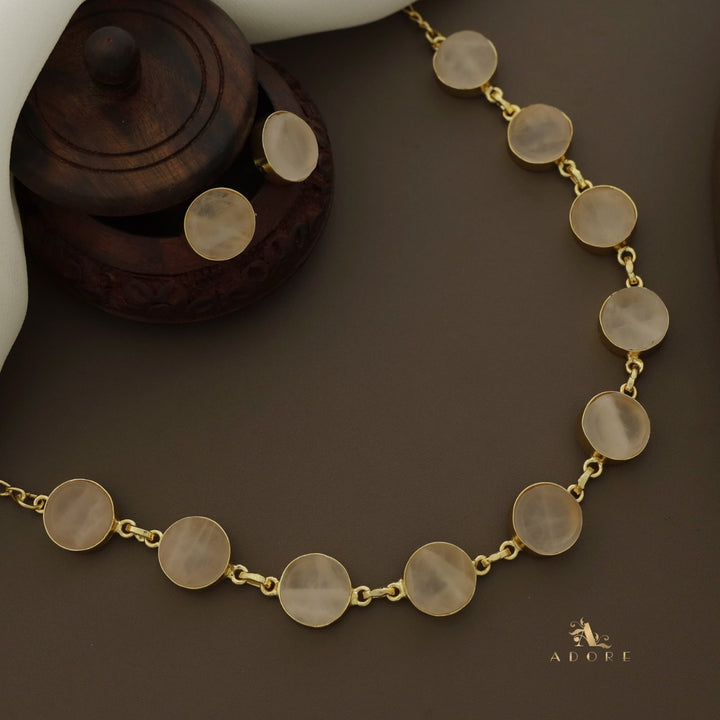 Raw Stone Ashara Neckpiece with Earrings