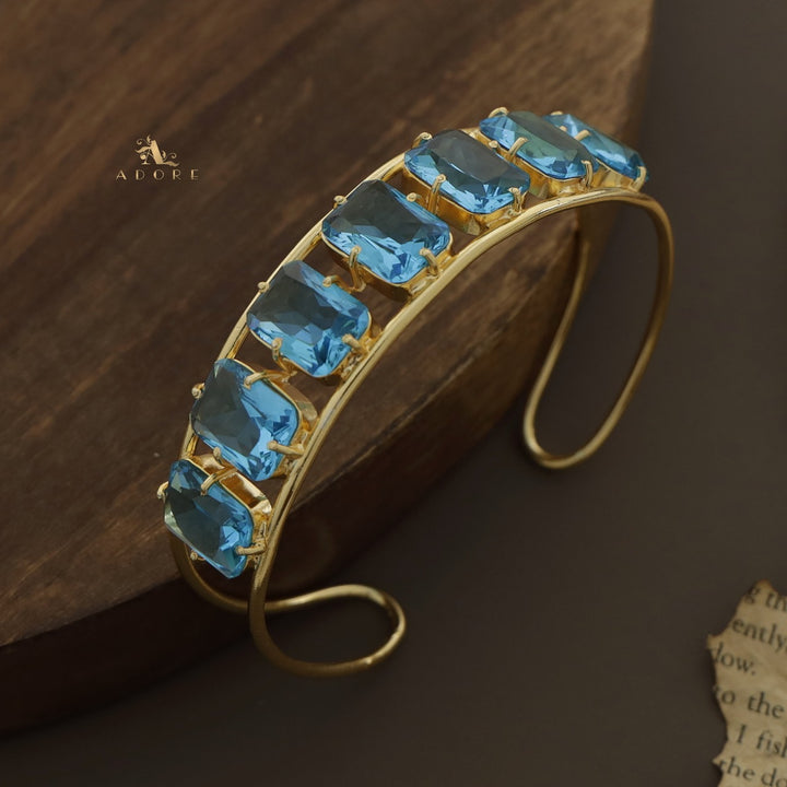 Adonai 7 Stone Rectangle Bangle