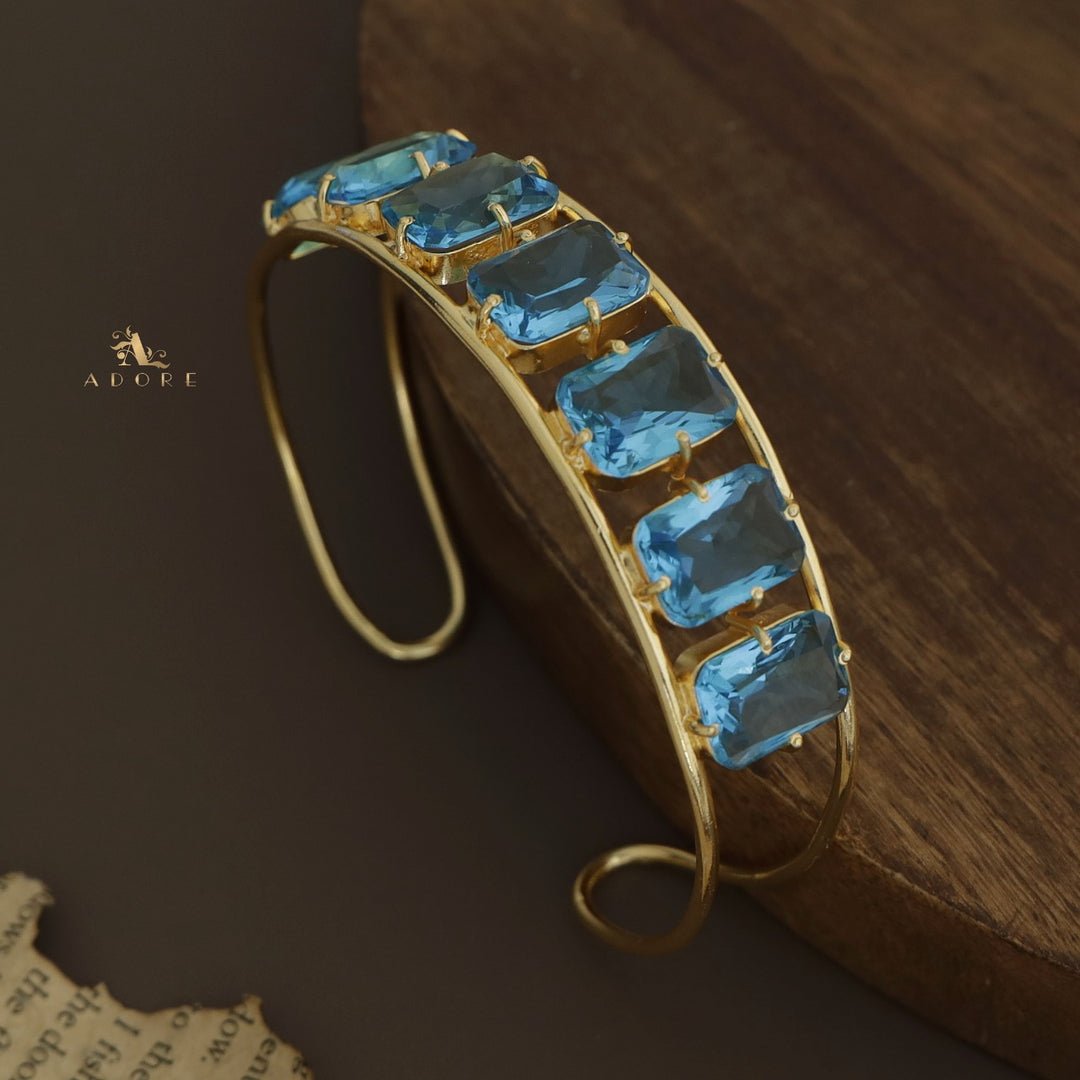 Adonai 7 Stone Rectangle Bangle