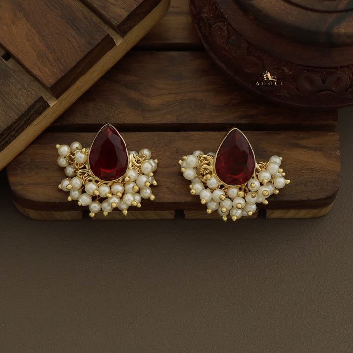 Ciriyac Glossy Cluster Pearl Earring