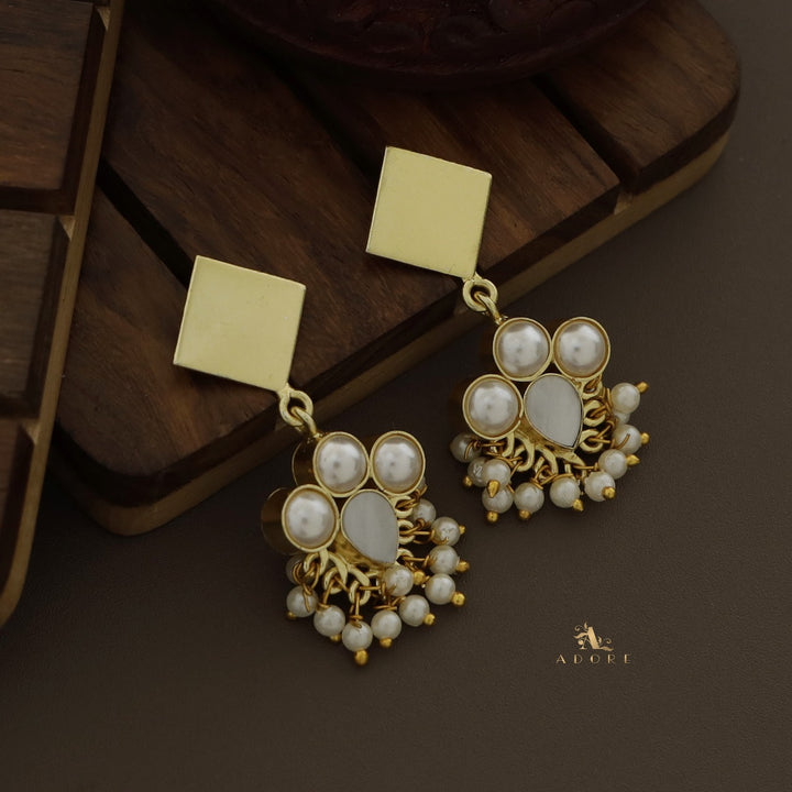 Golda Diamond Pearly MOP Earring