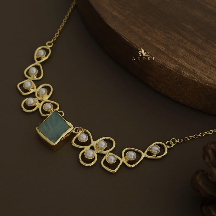 Sabera Raw Stone Pearl Neckpiece