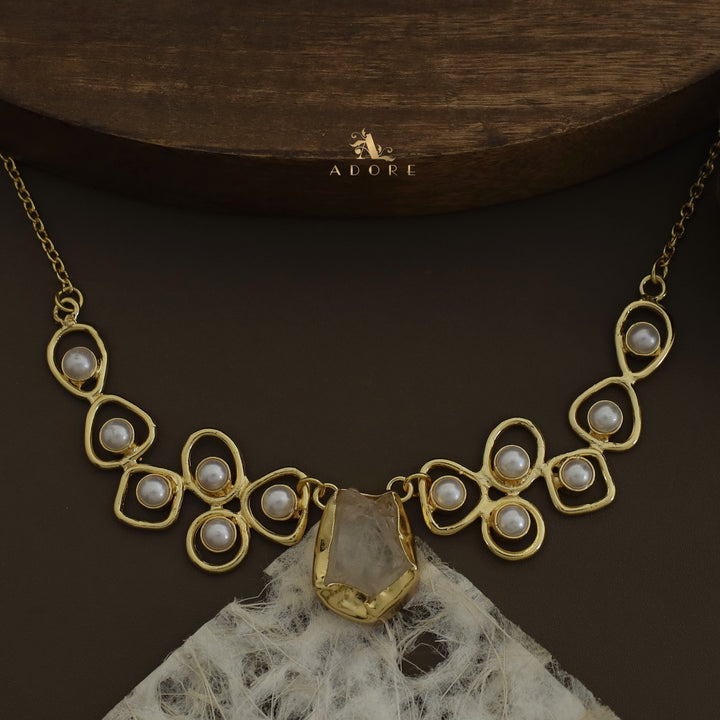 Sabera Raw Stone Pearl Neckpiece