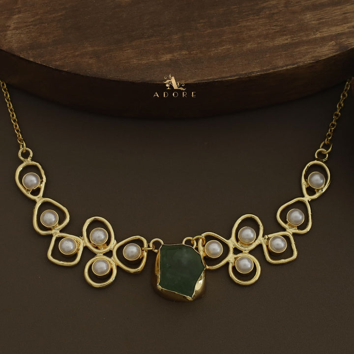 Sabera Raw Stone Pearl Neckpiece