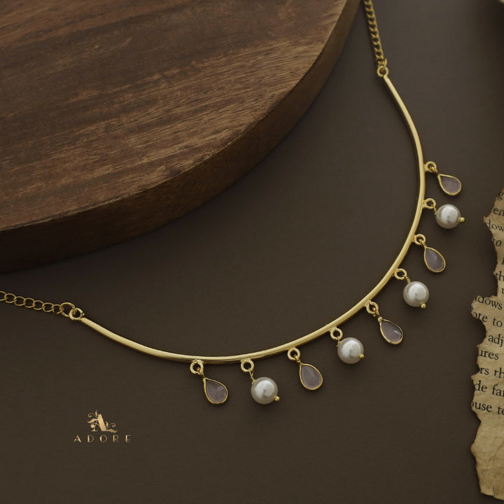 Drop Of Spring Pearl Neckpiece / Neck Cuff