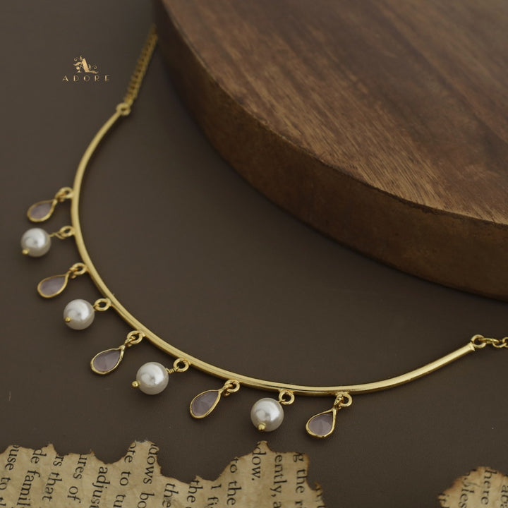 Drop Of Spring Pearl Neckpiece / Neck Cuff