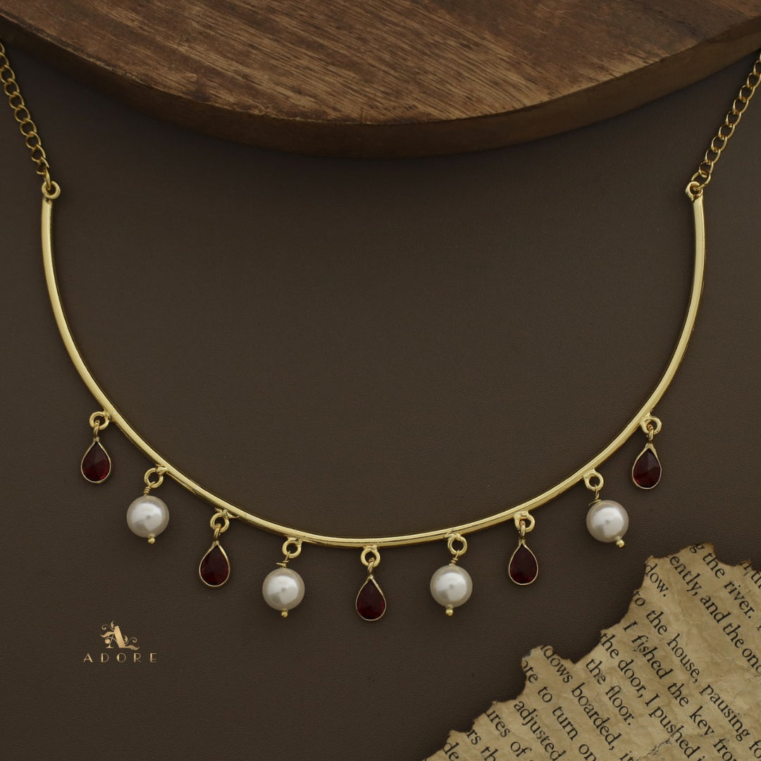 Drop Of Spring Pearl Neckpiece / Neck Cuff