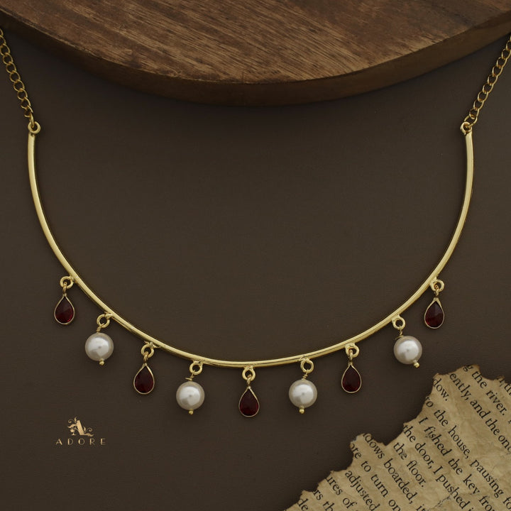 Drop Of Spring Pearl Neckpiece / Neck Cuff