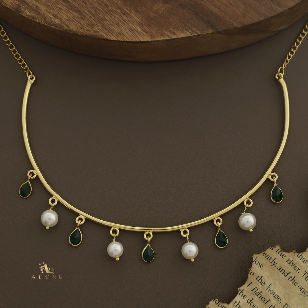 Drop Of Spring Pearl Neckpiece / Neck Cuff