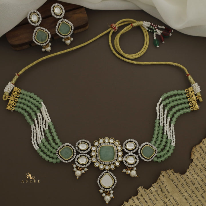 Aroosa Kundan Choker With Earring