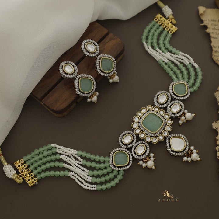 Aroosa Kundan Choker With Earring