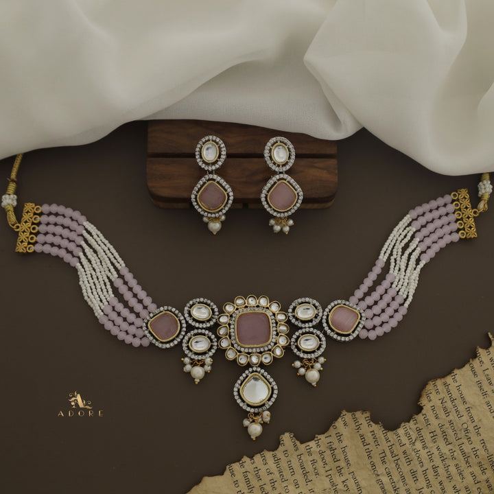 Aroosa Kundan Choker With Earring