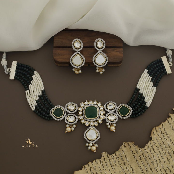 Aroosa Kundan Choker With Earring