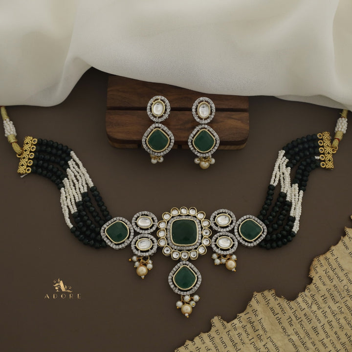 Aroosa Kundan Choker With Earring