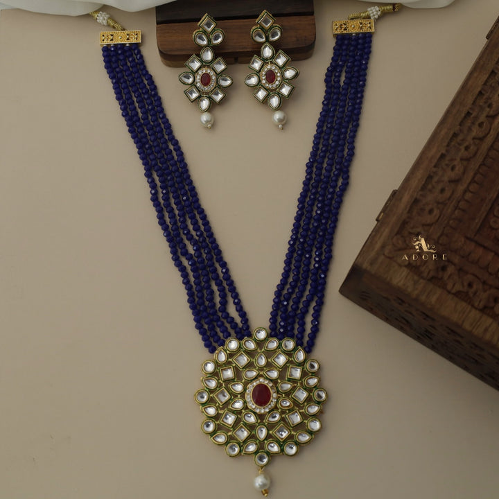 Rigveya Kundan Neckpiece With Earring