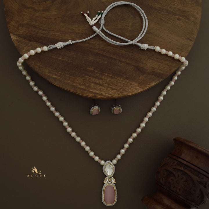 Muhurat Polki Kundan Neckpiece With Earring