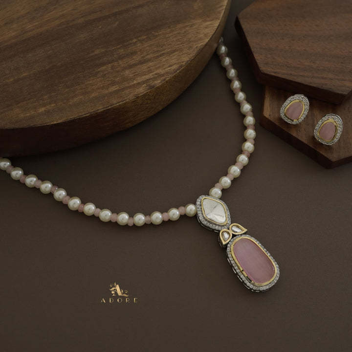 Muhurat Polki Kundan Neckpiece With Earring