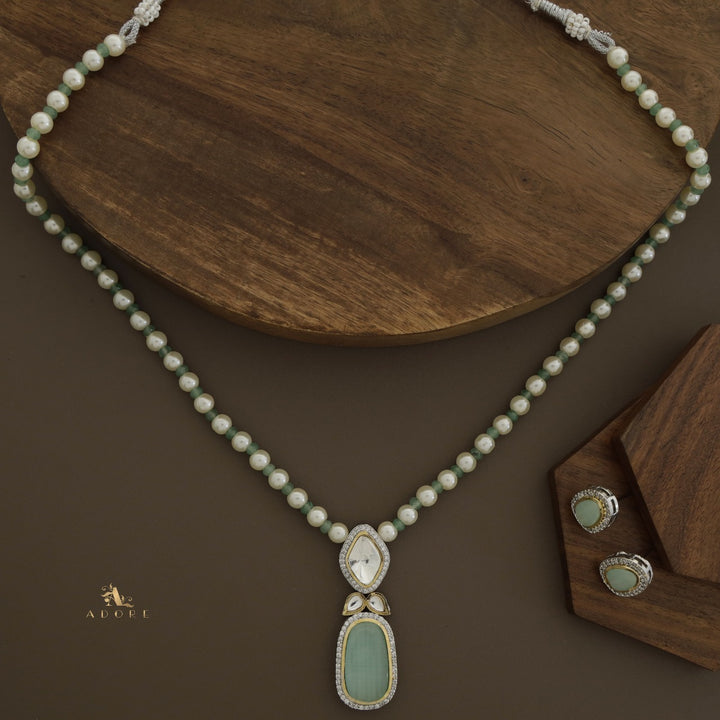 Muhurat Polki Kundan Neckpiece With Earring